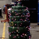 Illustration for article titled 🎄 made of tires, via my Auto class.